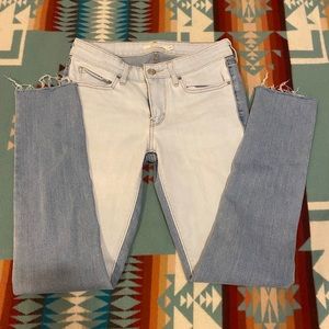 Levi Two Tone Colorblock Skinny Jeans